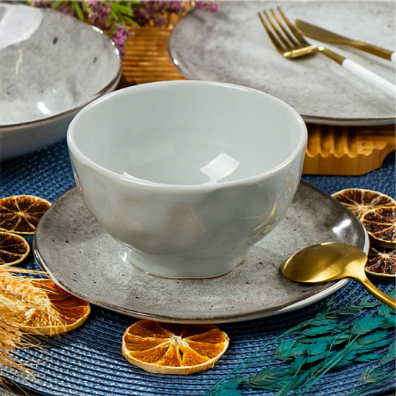 Салатник STONE серый 15см