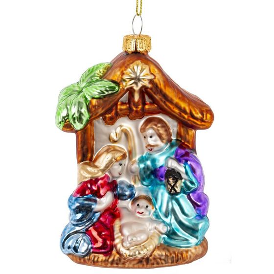 Украшение новогоднее "Вертеп", L8 W6 H13 см