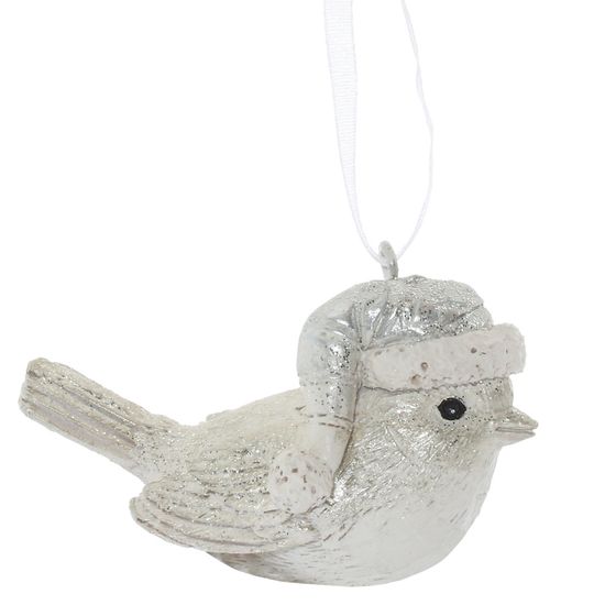 Украшение новогоднее &quot;Птичка&quot;, L6,5 W3,5 H4,5 см, 4в.