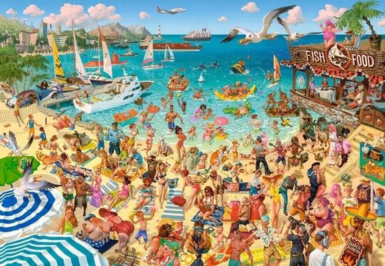 Castorland Puzzle 1000 Fun by the Sea CASTOR