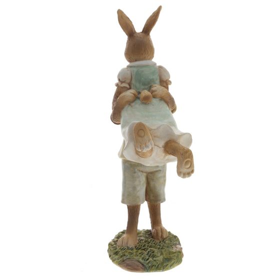 Фигурка декоративная "Зайцы", L13 W5,5 H18 см