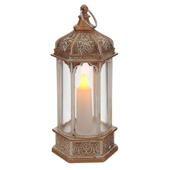 Изделие декоративное "Фонарь" с подсветкой (3хАG13), L5,5 W6 H13,5 см, 4в.