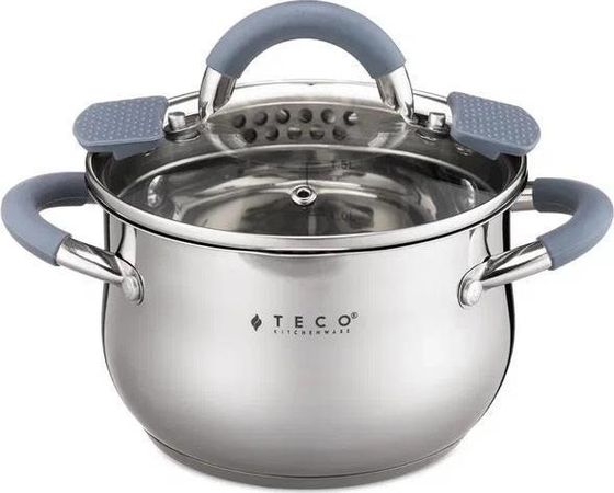 Кастрюля Teco TC-C2100-01G 2.1л стек.кр
