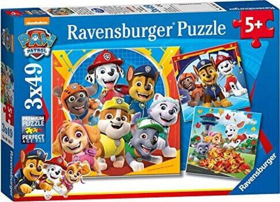 Ravensburger RVSB4 Ravensburger UK 5048 Ravensburger Paw Patrol 3 x 49 szt.,