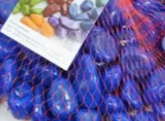 !09 Галька цветная крупная 400 г., цвет ярко-синий