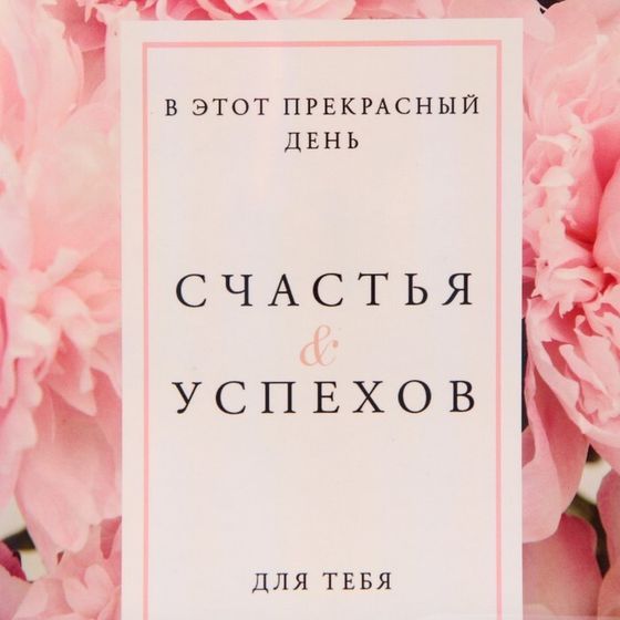 !Пакет ламинированный 2 штуки «Счастья и успехов» радужная голография, MS 18 х 23 х 10 см
