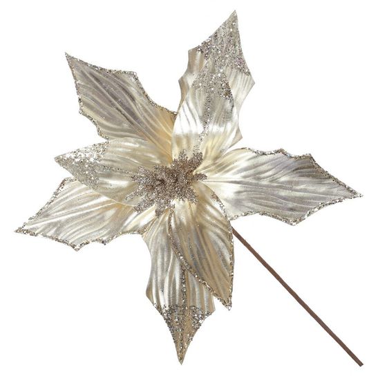 Цветок искусственный &quot;Пуансеттия&quot;, L27 W27 H40 см