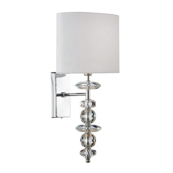 Бра Crystal Lux, Armando chrome 0180/401.2, E14, 1х60 Вт, 42х24 см, цвет хром