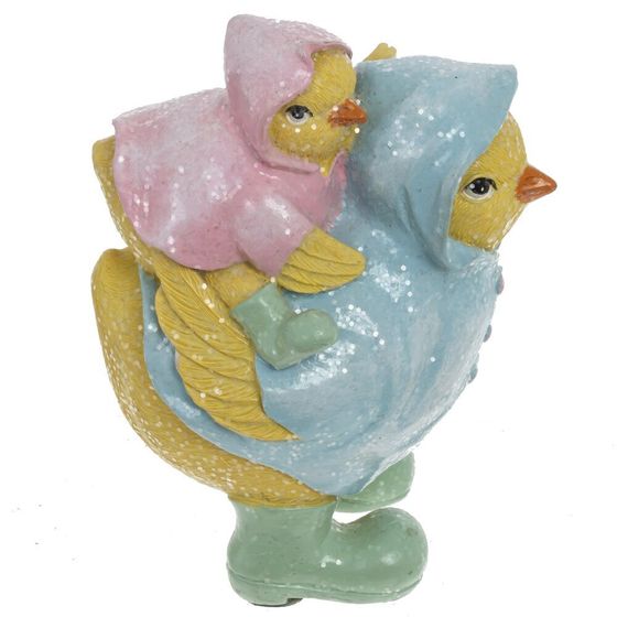 Фигурка декоративная &quot;Курица с цыплёнком&quot;, L10,5 W8,5 H14 см