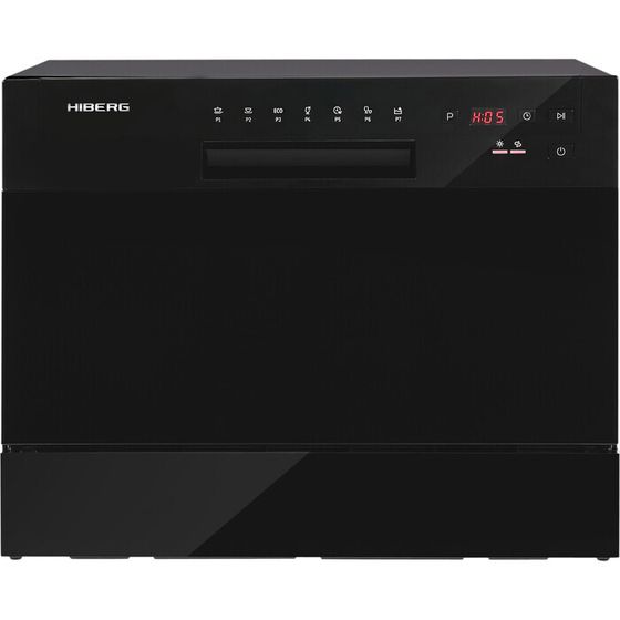 Посудомоечная машина Hiberg T56 615 B черный 6 комплектов компактная