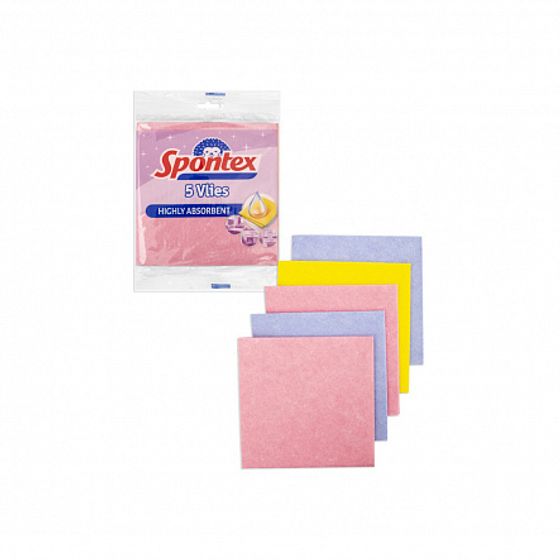 Салфетки впитывающие нетканые VLIES 38х38см 5шт