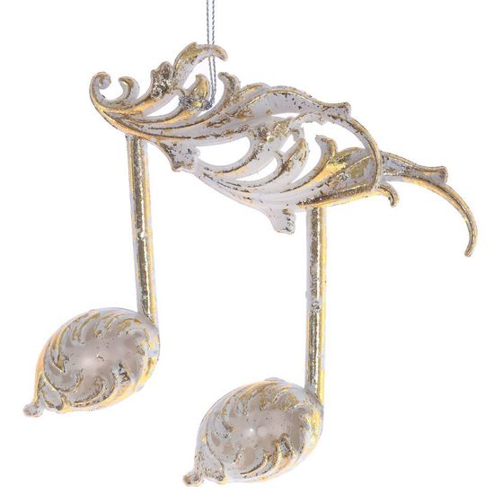 Украшение новогоднее "Ноты, L14 W1 H15 см, 3 в.