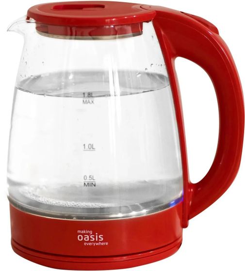 Чайник электрический Oasis K-8GR 1.8л 2000Вт красный