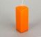 !09 Свеча цветная парафиновая "Квадрат" 8x8x20 cм цвет оранжевый