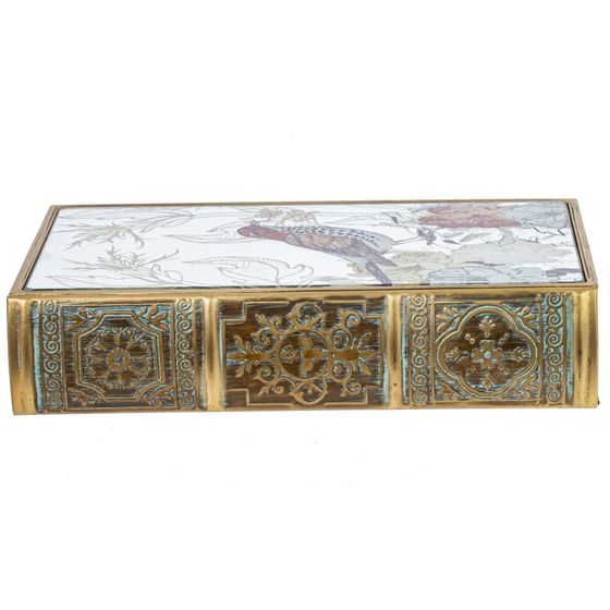 Шкатулка-книга с зеркальным элементом, Д20 Ш6,5 В30 см