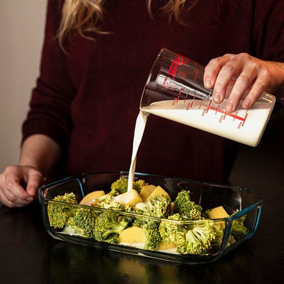 Pyrex Форма для запекания 3.2л + прихватки абрикос