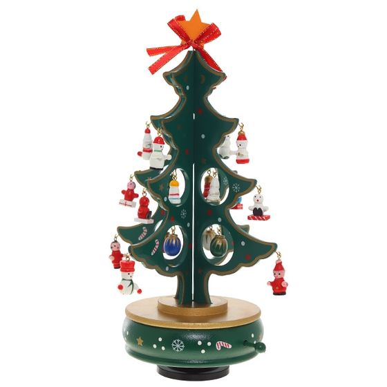 Фигурка декоративная "Ёлка" (муз), L19 W19 H27 см