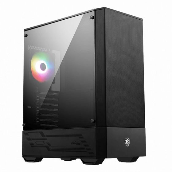 Корпус MSI MAG FORGE 111R Mid-Tower, ATX, 2xUSB 3.2, Audio I/O, 1x120mm ARGB Fan, 6-ch Light controller, Front metal MESH, Up to 330mm GPU, Tempered