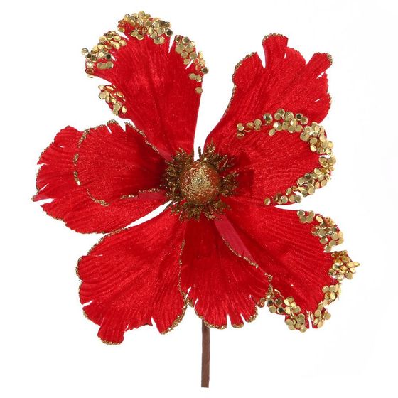 Цветок искусственный &quot;Магнолия&quot;, L22 W22 H20 см