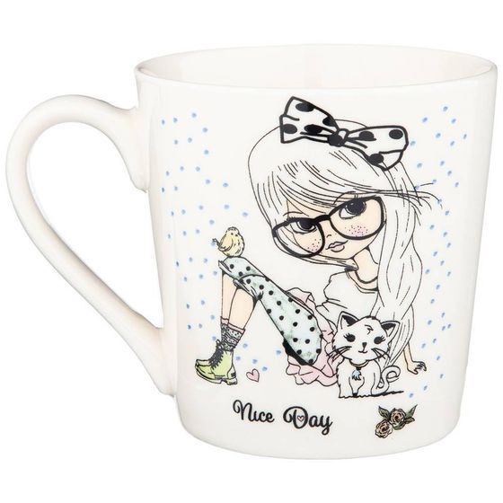 !09 КРУЖКА &quot;FASHION PRINCESS&quot; 350МЛ 12,5*9,2*9,5СМ