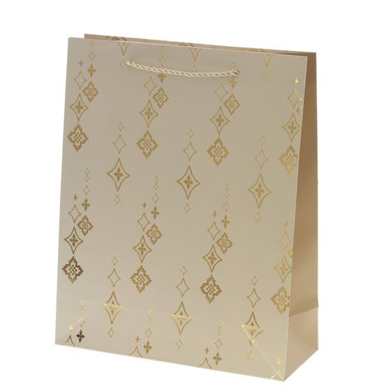 Пакет подарочный (бумага 210г/м2, блок микс 12шт), L26 W10 H32 см, 4в.