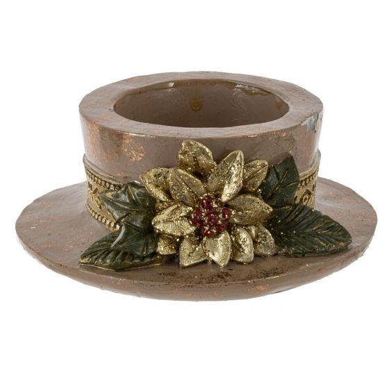 Подсвечник, L10 W10 H4 см