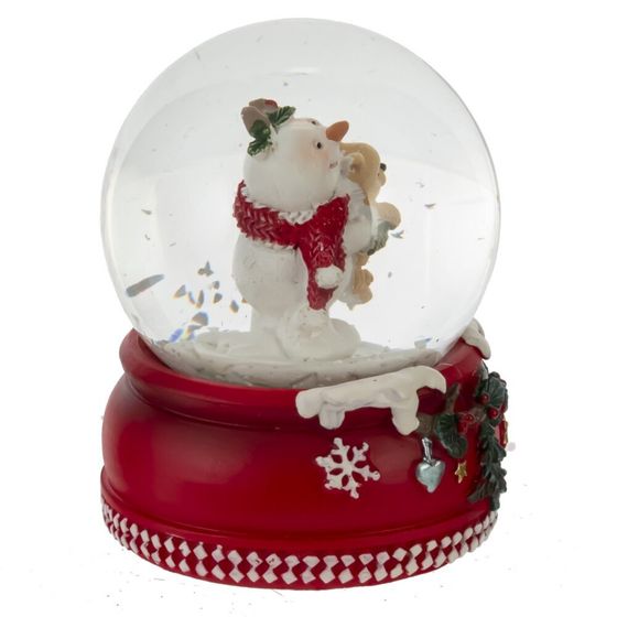 Фигурка декоративная &quot;Снеговик&quot; в стекл шаре, D 6.5 см, L6,5 W6,5 H8,5 см
