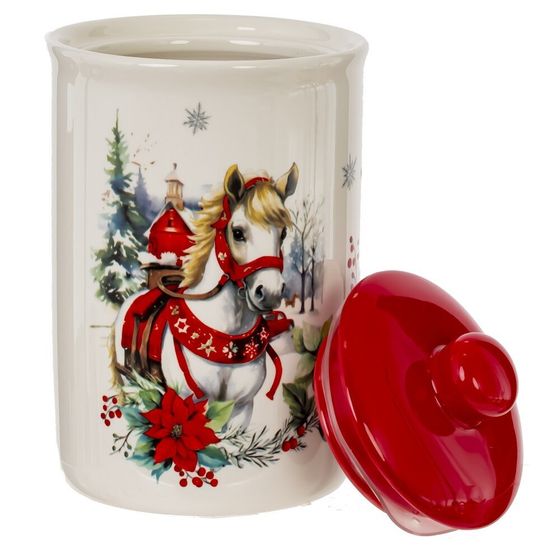 Ёмкость для сыпучих продуктов &quot;Лошадь&quot;, 680 мл, L10 W10 H16,5 см