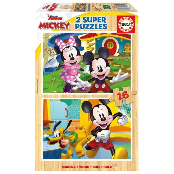 EDUCA BORRAS 2X16 Mickey&amp;Minnie Puzzle