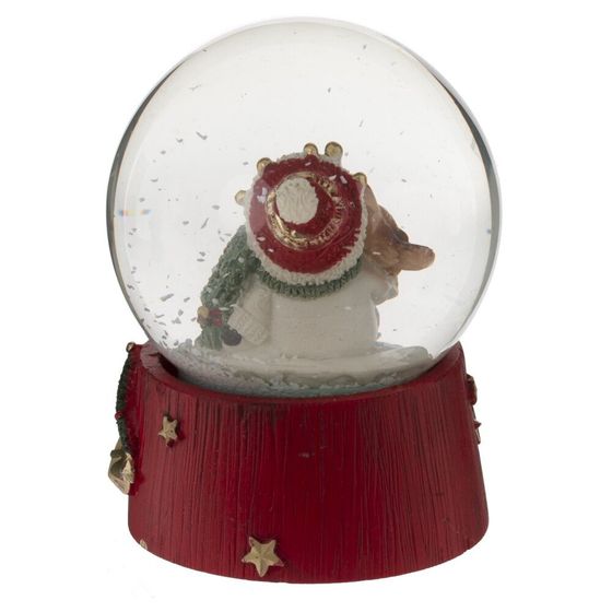 Фигурка декоративная &quot;Снеговик&quot; в стекл шаре, L6,5 W6,5 H8,5 см, 2в.