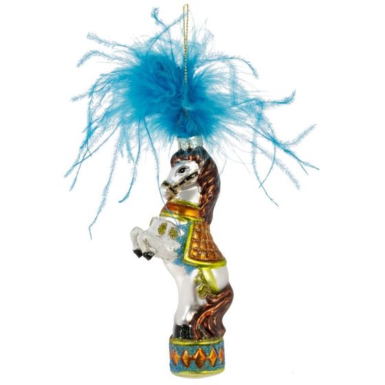 Украшение новогоднее &quot;Лошадка&quot;, L5 W3 H15 см, 3в.