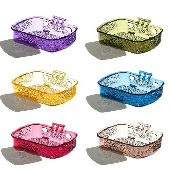 !09 Набор для ванной из 2-х предметов "Fresh Code": Стакан для ванной + мыльница, на липкой основе, цвет голубой