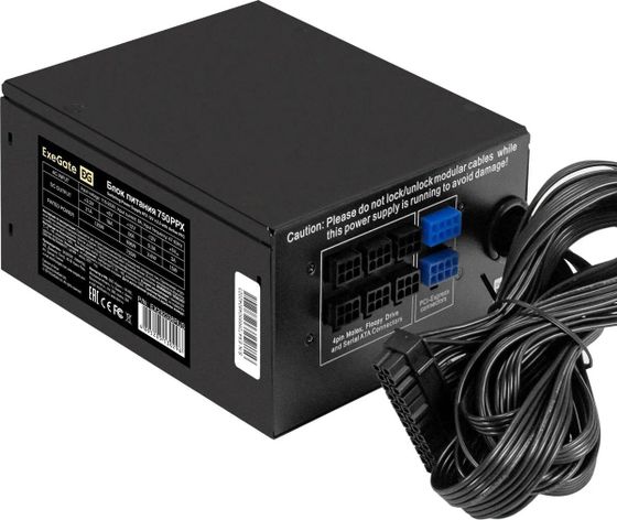 Блок питания 750W ATX ExeGate 750PPX 14cm fan (EX292336RUS-S)
