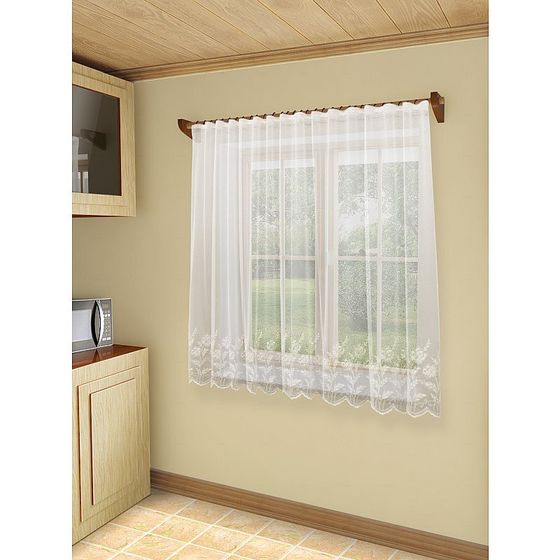 !Штора-тюль "Юстина", белый, 300*180 см