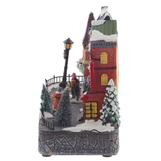 Фигурка декоративная &quot;Рождество&quot; (4 мелодии, подсвет, движ, 3xAA н/п, +USB), L30 W13,5 H21 см