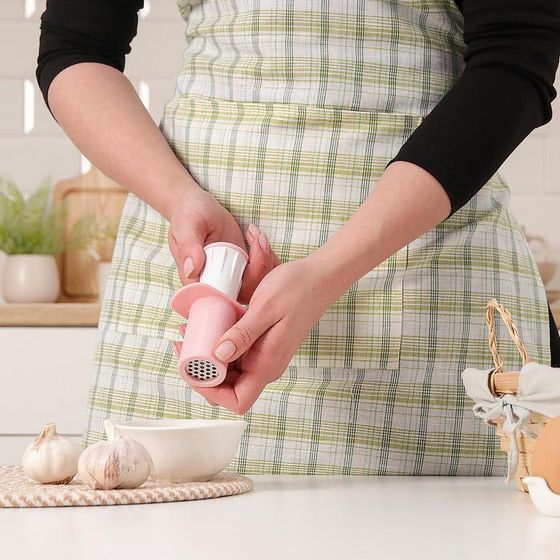 !09 Пресс для чеснока «Конус», 11 см, цвет МИКС