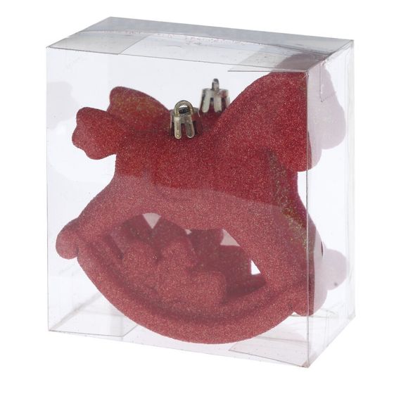 Набор из 2шт, Украшение новогоднее &quot;Лошадка&quot;, L11 W5 H10 см