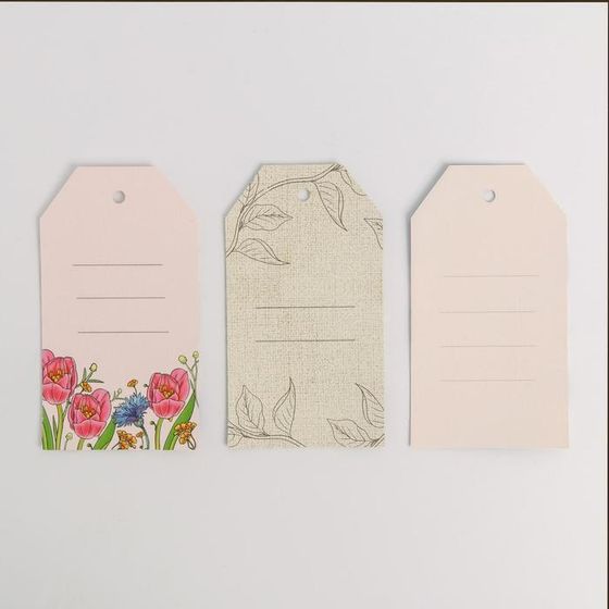 !Набор атласных лент «Сирень» 14 х 19 см, 3 шт.