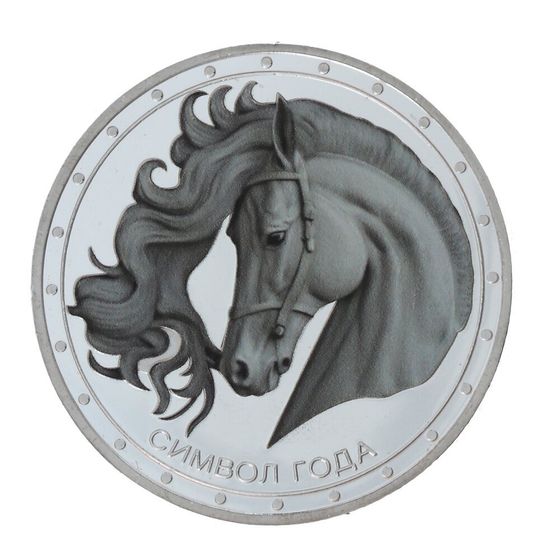 Изделие декоративное &quot;Монета Лошадь&quot;, L4,5 W4,5 H0,5 см