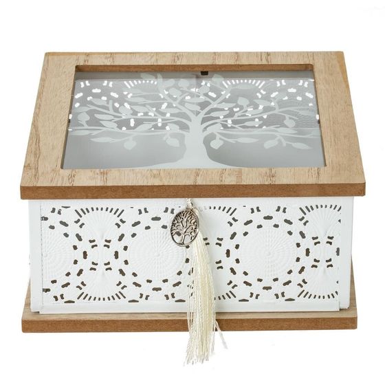 Шкатулка для чайных пакетиков, L18,5 W18,5 H9 см