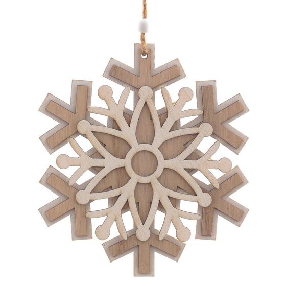 Украшение новогоднее &quot;Снежинка&quot;, L15 W0,5 H16 см, 3в.