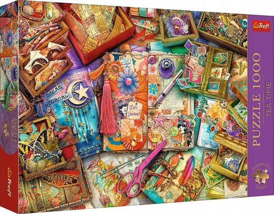 Trefl PUZZLE 1000 PremPlus TeaTime:Biurko dzienn...10849