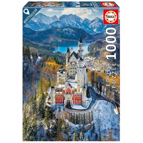 EDUCA BORRAS Puzzle 1000 Neuschwanstein Castle From Air