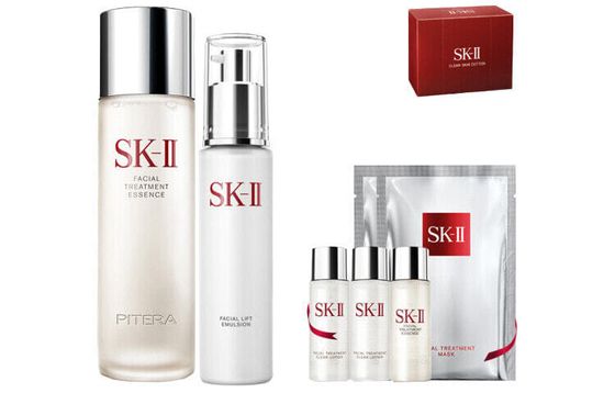 SK-II Fairy Water Serum Lotion Crystal Clear Skincare Sets Moisturizes And Moisturizes Water 230ml+Emulsion 100g