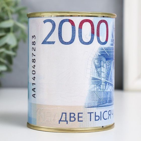 Копилка-банка металл &quot;Две Тысячи рублей&quot;