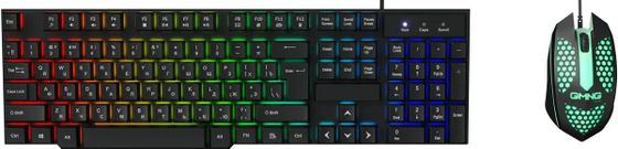 Клавиатура+мышь Oklick 400GMK черный проводная (1546779)