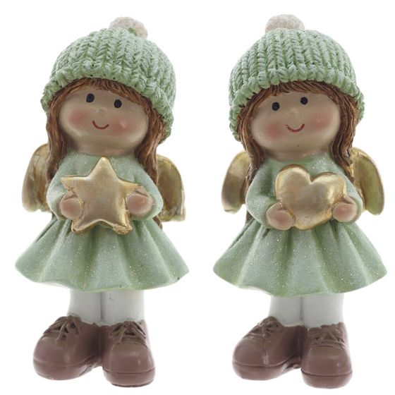 Фигурка декоративная &quot;Ангел&quot;, L4,5 W4,5 H9,5 см, 2в.