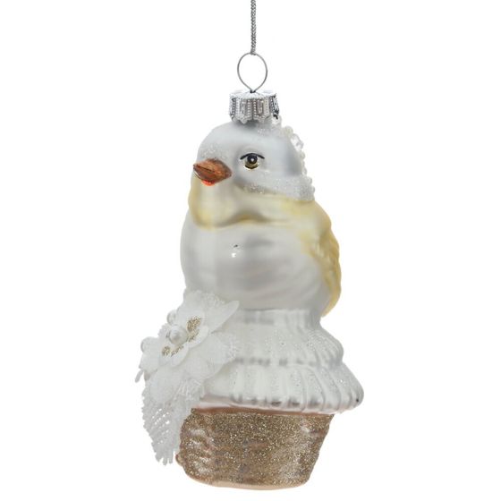 Украшение новогоднее "Птичка", L8 W7 H13 см