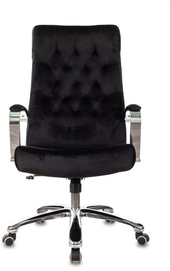 Кресло руководителя Бюрократ T-9928SL Fabric черный Italia Black крестов. металл хром