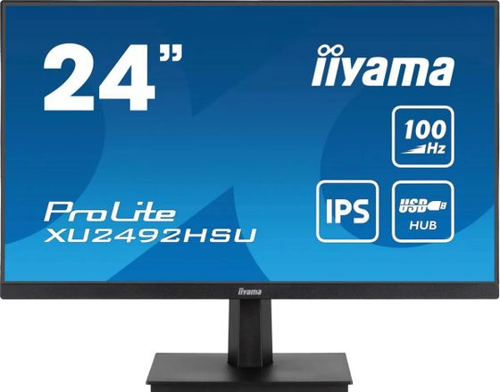 Монитор 23.8&quot; Iiyama ProLite XUB2492HSU-B6 черный IPS 1920x1080 100Гц (XUB2492HSU-B6)